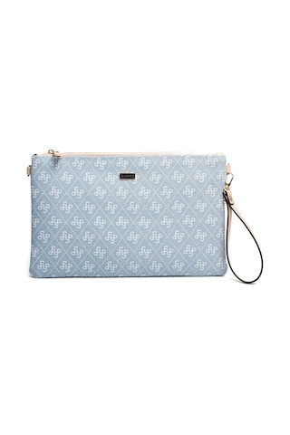 Silver Polo Sp1034 Kadın Portföy & Clutch Monogram Mavi-ten