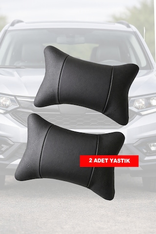 Starlet Uyumlu Koltuk Yastığı Siyah Renk Bagaj Çantası Lüks Model