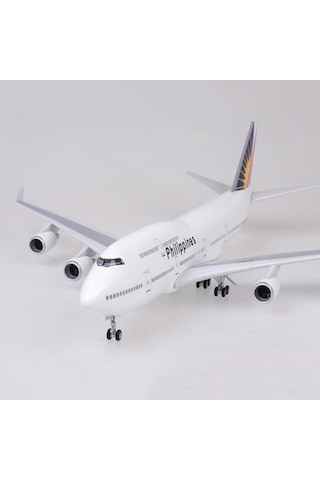 Philippines B747 Yolcu Uçağı Model Uçak 1/80 Ölçek 47cm