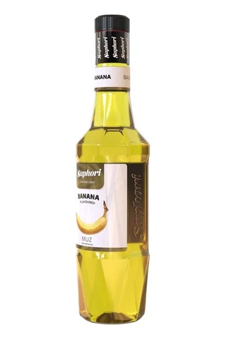 Saphori Muz Aromalı Kokteyl Şurubu Muz Şurubu 700 Ml