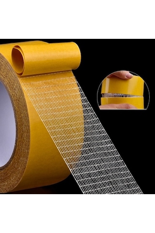 Geniş 10 Metre * 5 Cm Çift Taraflı Süper Güçlü Yapışkan