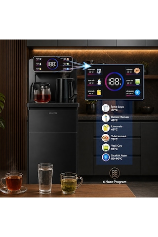 Kumtel Hwdtb-02 Gizli Damacanalı Dijital Sıcak-soğuk Su Sebili Ve Otomatik Çay Makinesi