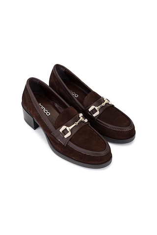 Tamer Tanca Kadın Hakiki Deri Kahverengi Makosen Ayakkabı 488 1385 Bn Ayk Sk25-26 Khv Suet/dr Kahve