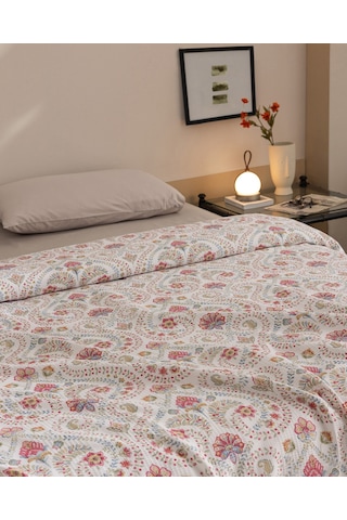 Madame Coco Bretagne Tek Kişilik Pamuklu Ecocell Baskılı Pike - Renkli 8684427203057 Çok Renkli