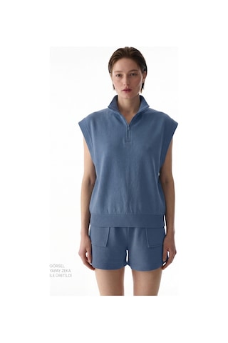 Penti Koyu Mavi Nura Half Zip Sweatshirt K.mavı