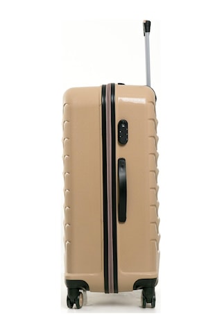 Yefa Pp Polipropilen Kırılmaz Büyük & Makyaj Boy 2'li Valiz Seti Gold