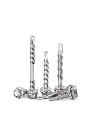 Xurunkeji 40 Adet 14 X 1-1/2 İnç İla 2-7/8 İnç Metal, Paslanmaz Çelik Sac Vidalar, İnşaat Ve Onarım İçin Kendiliğinden Delinebilen Vidalar 17x14x3cm