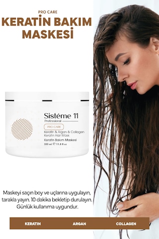 Sisteme 11 Keratin Maske 350 Ml