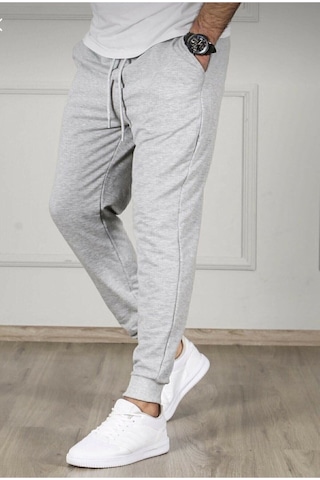 Blackjack Giyim Blackjackgiyim Erkek Gri Slim Fit Jogger Eşofman Altı gri