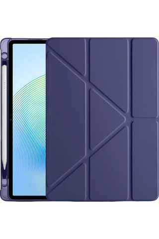 Xiaomi Redmi Pad 2 Kalemlikli Mars Tablet Kılıfı - Lacivert Diğer