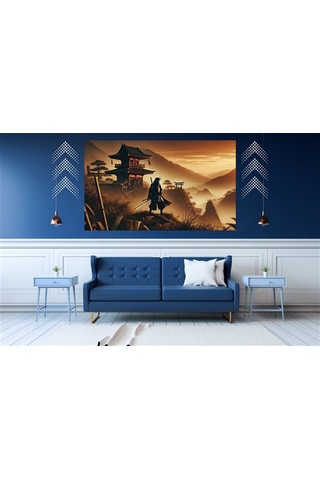 Ti-play Son Nefes 60x90cm Modern Samuray Pvc Çerçevesiz Tablo