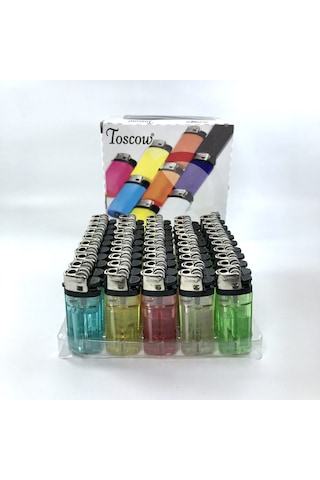 Toscow Toptan Şeffaf Taşlı Çakmak Toscow Toptan Şeffaf Taşlı Çakmak