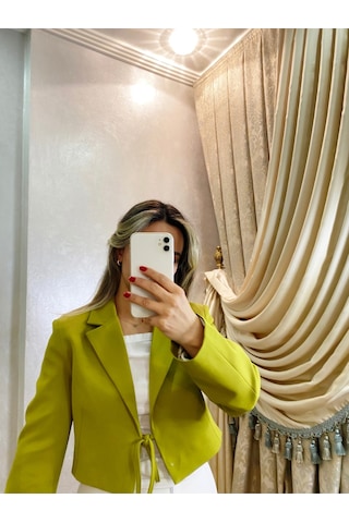 İlayla Yeşil Blazer Ceket