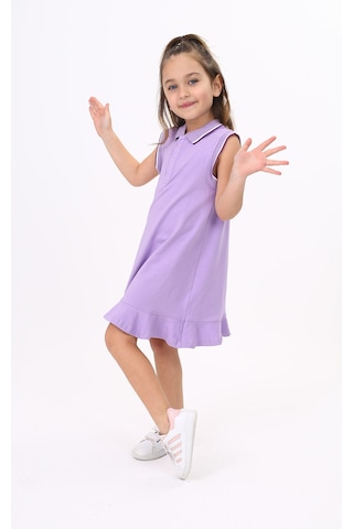 Toontoy Kız Çocuk Elbise Lila