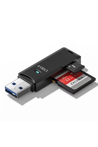 Forzacase 2in1 Usb 3.0 Kart Okuyucu Sd / Micro Sd / Tf - Fc1114