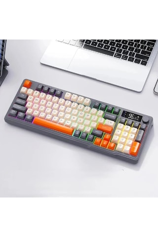 Kablosuz Rgb Gaming Oyuncu Klavye Tft Led Ekranlı