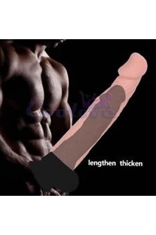 Hızlı Express Baile Big 6 Cm Dolgulu Realistik Uzatmalı Penis Kılıfı Dildo