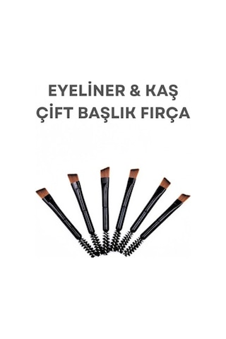 Dvl Mini Kaş & Eyeliner Fırçası 6'lı 2481