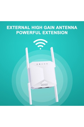 Reedark 300mbps Kablosuz Wifi Sinyal Güçlendirici - Uzun Menzilli Genişletici, Eu Fişli