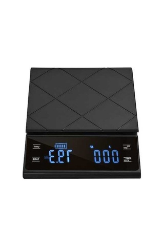 Besthome1 Siyah Dijital Mutfak Terazi, 3kg/0.1g Hassasiyetli, Dokunmatik Ekran, Otomatik Kapatma, Pil İle Çalışır 3 Aaa Pil İç Siyah