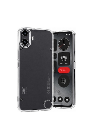 Nothing Phone Nothing Cmf Phone 1 İle Uyumlu Kılıf Şeffaf Kamera Korumalı Esnek Silikon Telefon Kılıfı Kapak