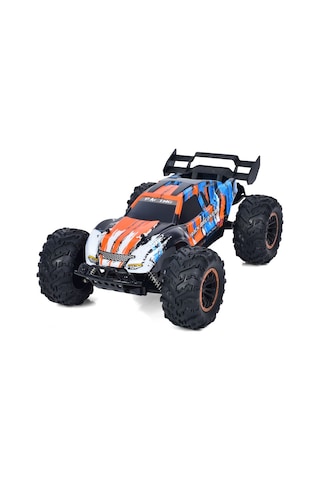 9010-5f 1:10 Kumandalı 40 Cm Şarjlı Dev Off-road Araba 15km/h Hızlı, 2.4ghz Rc Arazi Aracı - Turuncu