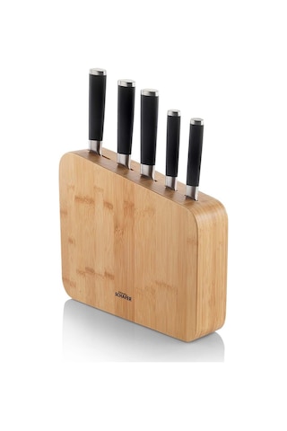 Schafer Solıde 6 Parça Kahverengi Bıçak Seti