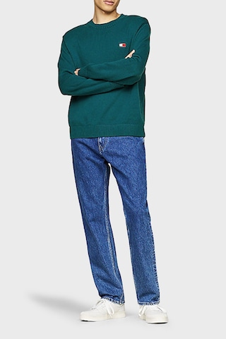 Tommy Jeans Erkek Kazak Dm0dm20706 Cwg Koyu Yeşil Koyu Yeşil