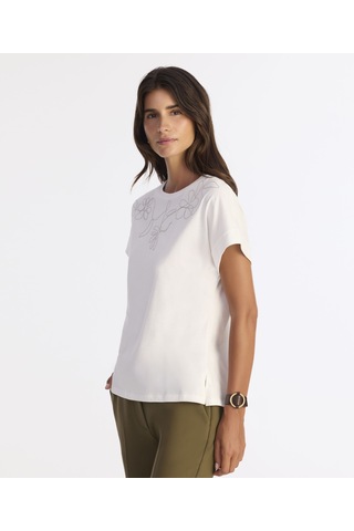 Yargıcı Regular Bisiklet Yaka Kısa Kol T-shirt 25kkts9015x 002 Beyaz