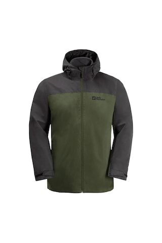 Jack Wolfskin Taubenberg 3in1 Erkek Outdoor Mont 1115311-4129-yeşil Yeşil