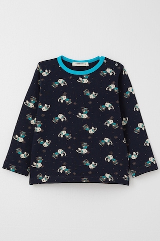 Breeze Kız Çocuk Pijama Takımı Sevimli Tavşancık & Kelebek Desenli 1-3 Yaş, Koyu Lacivert Lacivert