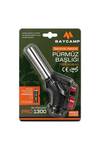 BC-PRO1300 Seramik Yalıtımlı Pürmüz Başlığı – 1300°C Ayarlanabilir Alev