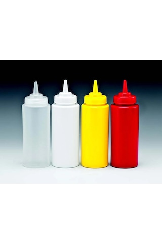 Mayonez Sos Şişesi - 1000ml Dev Boy Sarı 3 Adet 1247956