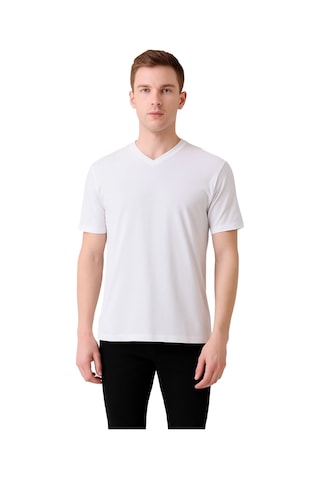 Safe Work V Yaka Kısa Kol İş Tişörtü Rahat, Nefes Alabilir Ve Çok Renk Seçeneği Beyaz