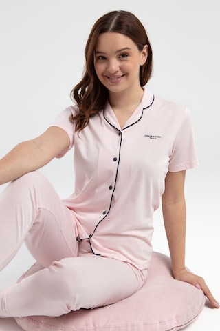 Pierre Cardin Kadın Pembe Gömlek Pijama Pc7715-s-v1 Pembe