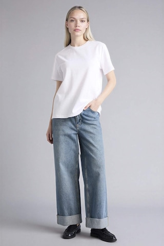 Defacto Regular Fıt Basıc Premium Beyaz Kadın T-shirt A9428ax/wt34 Beyaz