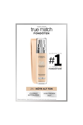 L'Oréal Paris Revitalift Filler Nemlendirici Yüz Kremi 50 Ml + True Match Bakım Yapan Fondöten 2n Nötr Alt Ton pktpresscreamakyaj7-11262