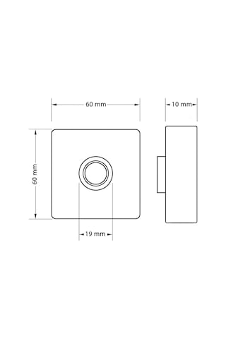 Lockway Z-201amv Antresit Paslanmaz Tek Kontak Zil Butonu Mavi Led
