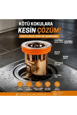 Buffer Gider Kokusu Ve Böcek Önleyici Gider Kapağı, Duş Ve Lavabo İçin Geri Akış Önleyici Plastik Yer Süzgeci Kapağı