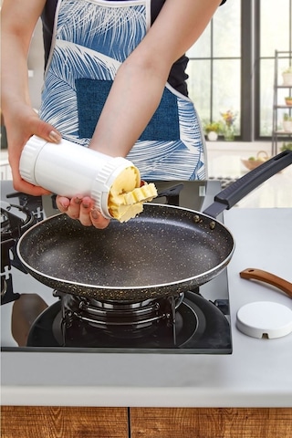 İndecor Houseware Buttercut Tereyağı Saklama, Ölçme, Yayma Ve Kesme Aparatı Beyaz