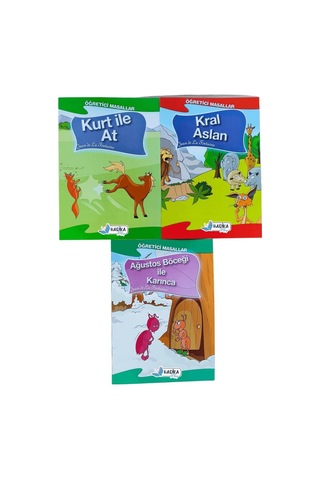 La Fontaine Masalları Seti 1. Sınıflar Için Büyük Boy Resimli 15 Kitap
