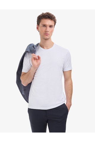 Pierre Cardin Erkek Beyaz Tişört Basic 50325299-vr013