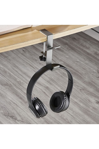 Ayarlanabilir Çift Başlı Masaya Monte Metal Tutucu-al4788 Gri