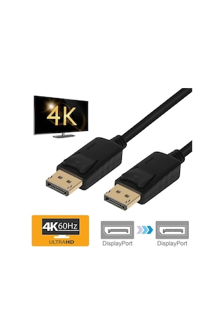 Displayport To Displayport Kablosu Display Port Dp Bağlantı 1.8 M
