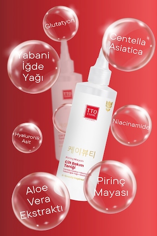 Tto Clinic Kore Serisi Cilt Bakım Toniği Pirinç Mayalı & Niacinamide Destekli