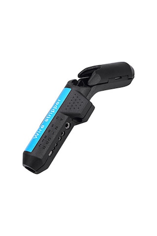 Jeemson Elektrikçi İçin Siyah Abs Telli Kablo Soyucu, Hassas Deri Soyma Aracı, Çok Fonksiyonlu Eğik Saplı Ev Gereci