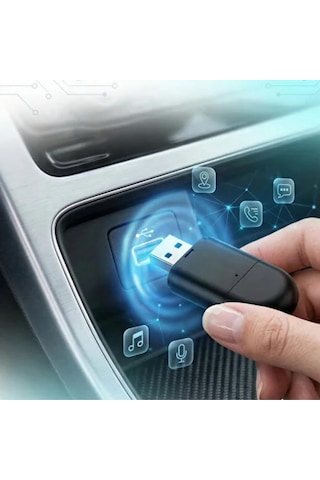 2'si 1 Arada Carplay & Android Auto Adaptörü Tak Çalıştır Kablosuz Ekran Yansıtma, Otomatik Bağlantı