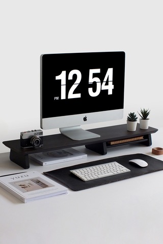 Büyük Monitör Standı Ceviz