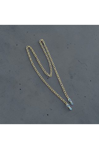 Gold Görünümlü Zincir Gözlük Askısı