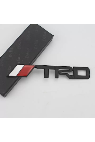 Toyota Trd Yazısı Çamurluk Bagaj Yazı Siyah Renk Metal 3d Kaliteli Toyota Trd Emblem Fender Trunk Black Metal 3d High Quality Trdsiyahia